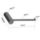Diamora Luxury Knurled Bathroom Toilet Paper Hook Roll Tissue Holder Round Stainless Steel Gunmetal Grey Diamora Luxury Knurled Bathroom Toilet Paper Hook Roll Tissue Holder Round Stainless Steel Gunmetal Grey